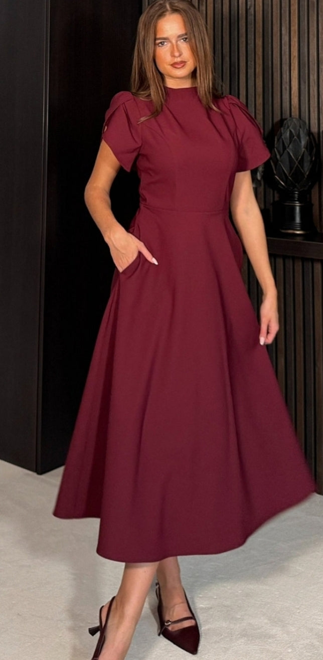 knee length dresses for ladies Bernadette Floral Tulip Dress